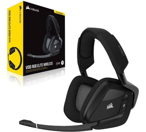 Audífonos Inalámbricos Corsair Void Elite Rgb Negro Nuevo!!!