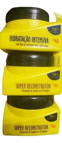 Kit Smooth Line 2 Super Reconstrutor + 1 Hidratação In 250gr