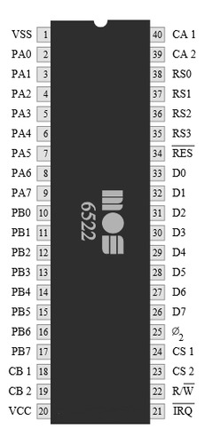 Circuito Integrado Mos 6522
