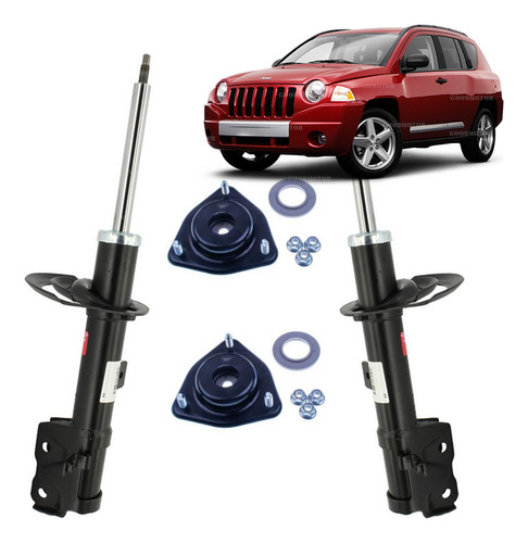 Kit Amortiguadores Delant + Cazoletas Jeep Compass 2009/2012