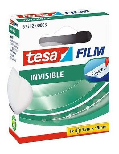 Cinta Adhesiva Para Escritorio Invisible 19mm X 33mts Tesa