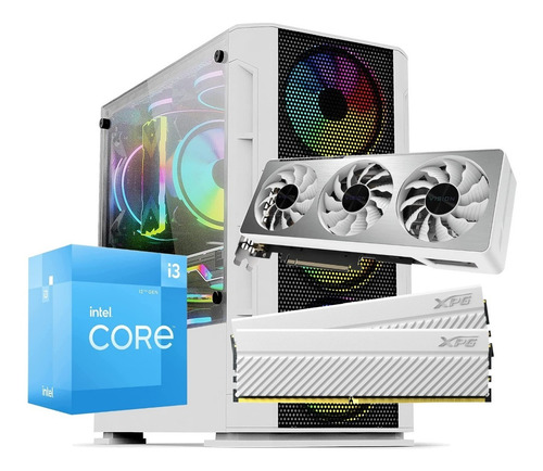 Jungle Pc Gamer Core I3 12th+ Rtx 3060 +16gb Ram Blanca