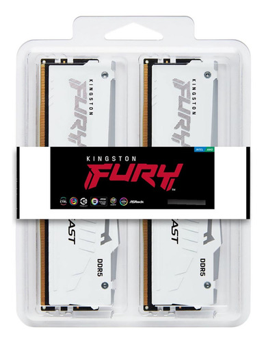 Memória Kingston Ddr5 Fury Beast Rgb 32gb Cl30 6000mhz Expo