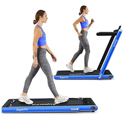 Cinta De Correr Plegable Goplus 2 En 1, Cinta De Correr Eléc