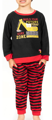 Pijama Niño 2 Piezas Micropolar Niños Manga Larga Pantalón