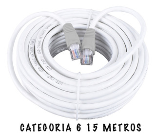 Cable Utp Categoria 6 Red Ponchado Ethernet Por 15 Metros