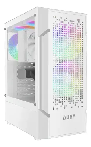 Gabinete Gamer Gamdias Aura GC7 ARGB Branco com 3 fans