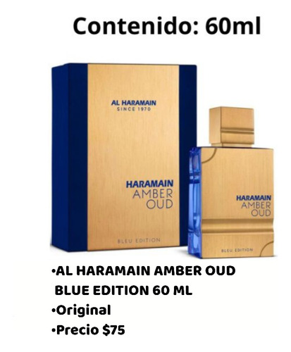 Perfume Al Haramain Amber Oud Blue Edition 60 Ml 