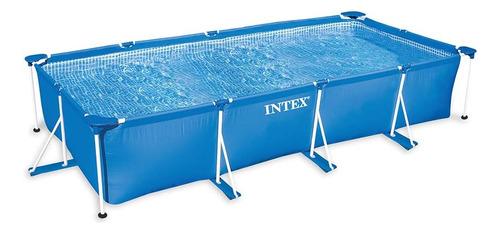 Piscina Rectangular Sobre Suelo Hogar Al Aire Libre De ...