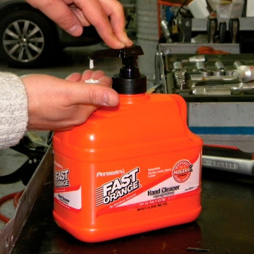 Imagen 5 de 8 de Fast Orange Limpia Manos Remueve Tinta Aceite Grasa 3.78 Lts