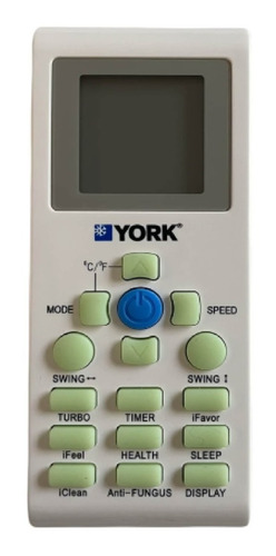 Control Remoto Marca York Modelo 112a22001000112