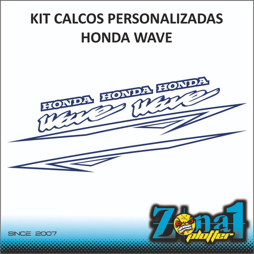 Kit Calcos Personalizadas Honda Wave