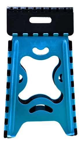 Banco Plegable Grande Portatil Plastico Soporta 120kg 4pz Acabado De La Estructura Mate Color Azul