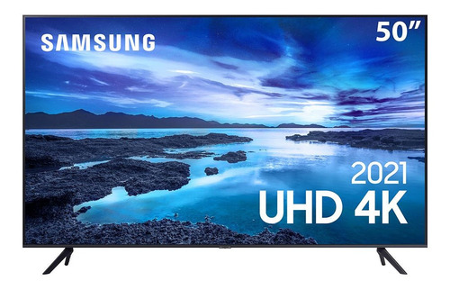 Imagem 1 de 4 de Samsung Smart Tv 50 Uhd Au7700 Crystal 4k Alexa Built In