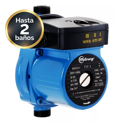 Bomba Agua Centrifuga Klugan Qc100 1 Hp 220v Color Azul Fase eléctrica  Monofásica Frecuencia 50Hz