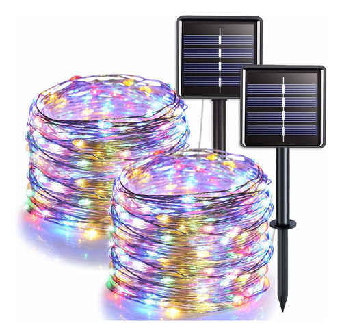 A 2packs 30m 300led Solar Hada Cadena De Luces De Navidad