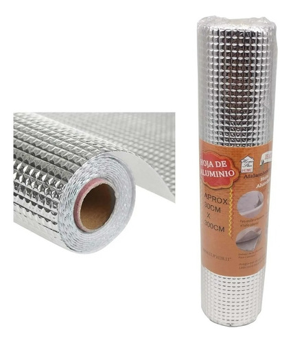 Rollo Adhesivo Aluminio De Aislamiento Térmico 30cmx300cm