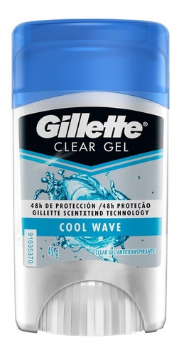 Desodorante Gillette Clear Gel Cool Wa - Und a $240