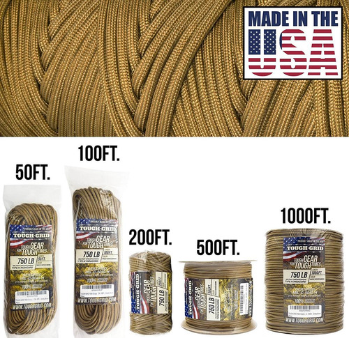 Imagen 7 de 10 de Cuerda Paracord De Nylon De 150 Mts Tough - Grid