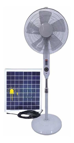 Ventilador Abanico Solar Recargable 12w Larga Duración