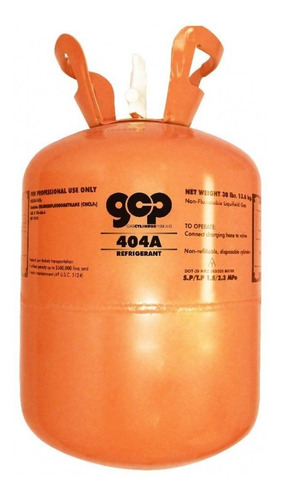 Cilindro De Gas R404a 24 Lbs/10.9 Kg Desechable Gcp Un No. 