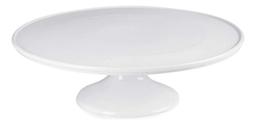 Soporte Para Pastel Porcelana De 30 Cm, Redondo, Blanco, Per