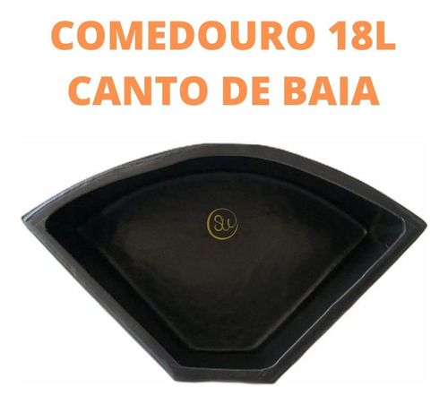 Kit Com 6 Cocho/comedouro 18 Litros Canto De Baia - Cavalos