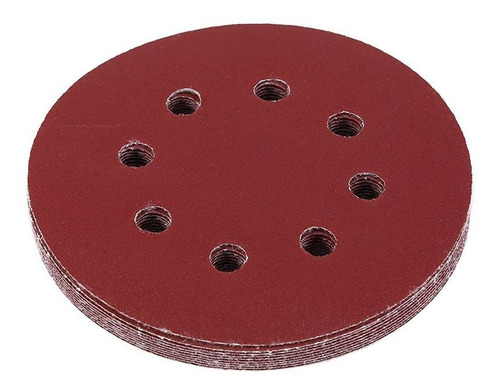 10pcs 8 Hole Round Sanding Sand Paper Disc 125mm 5in And