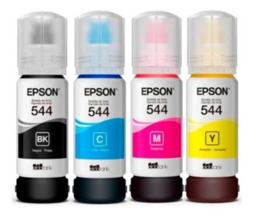 Tinta Epson T544 Original X4 Colores 544 L3110 L3150