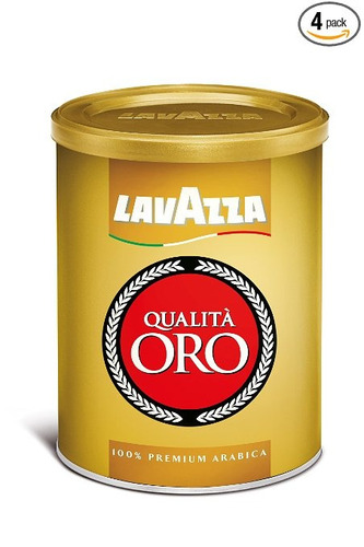 Lavazza Qualita Oro Medio Tostado Molido Del Café, Latas De 