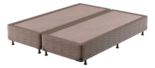 Base Box Queen 26x198x158cm Bi-partido Probel Marrom Gc