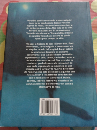 Libro Veronika Decide Morir Paulo Coelho W (Usado)