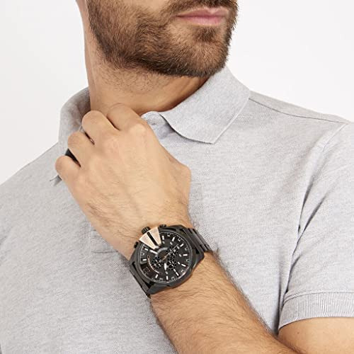 Relógio Masculino Diesel Mega Chief/em Aço Inoxidåvel Preto