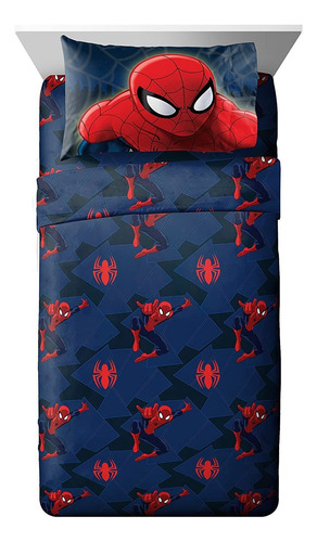 Jay Franco Marvel Spiderman - Juego De Sábanas De Microfibra
