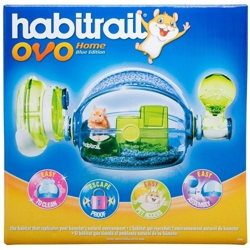 Imagen 6 de 6 de Hamstera Habitrail Ovo Home Casa Hamsters Bebedero Gimnasio