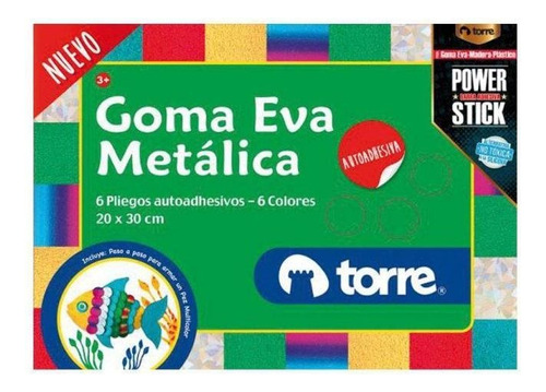 Carpeta  Goma Eva  Adhesiva   6  Pliegos Torre