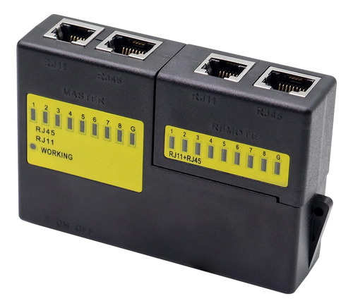 Qianrenon Probador De Cable De Red Rj45 Rj11 Rj12 Utp Probad