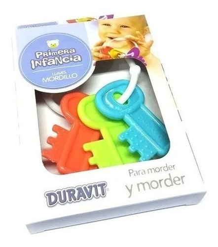 Imagen 2 de 8 de Llaves Mordillo Sonajero Duravit Para Bebe Primera Infancia