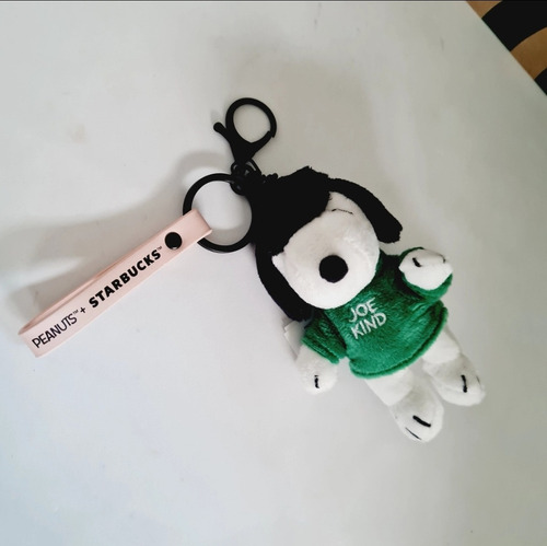 Llavero Starbucks X Peanuts Snoopy Colección 2025 Blanco/verde