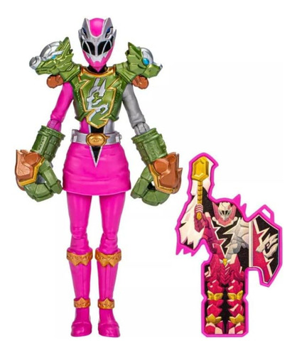 Figura Power Rangers Dino Fury Smash Armor Pink Ranger