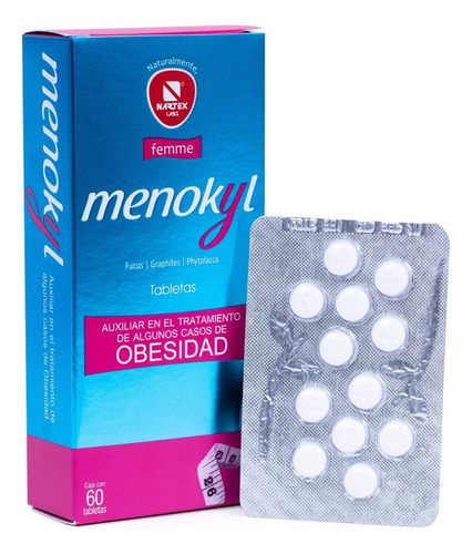 Menokyl Suplemento Auxiliar Para Bajar De Peso 60 Tabs