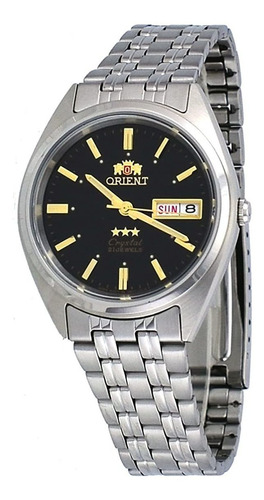 Reloj Hombre Orient Fab0000db Automátic Pulso Plateado Just 