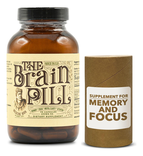 The Brain Pill 90 Capsulas  Suplemento Organico De Refuerzo