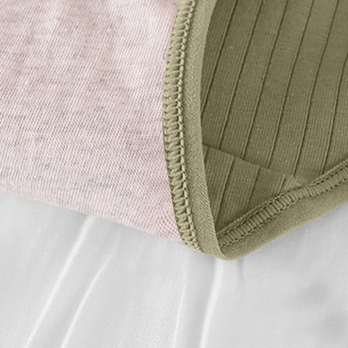 Ropa Interior De Algodón De Cintura Alta Casual Para Mujer,