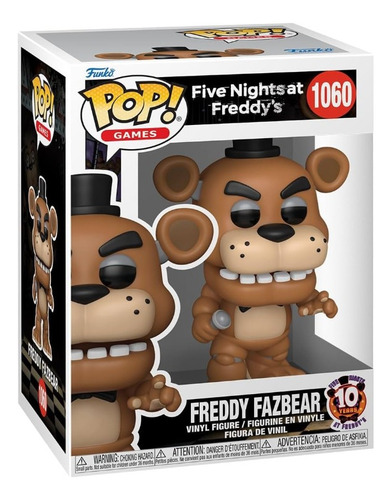 Funko Pop! Freddy Fazbear #1060 10mo Aniversario