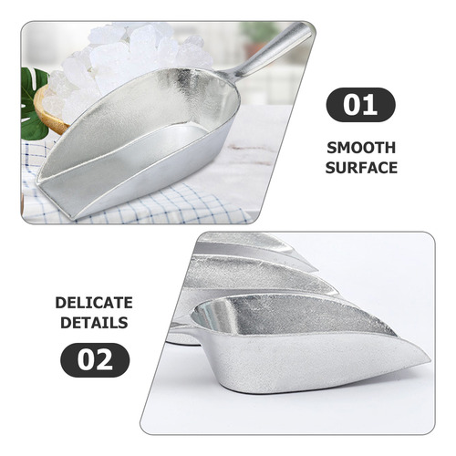 Pala Para Cubitos De Hielo Flour Shovel, De Aleación De Alum