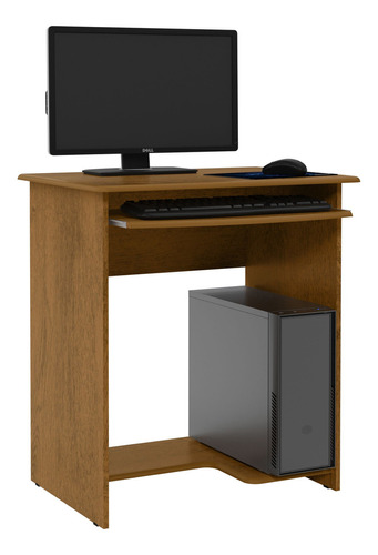 Escrivaninha EJ Móveis Mesa de computador Prática mdf, mdp de 650mm x 775mm x 450mm freijó