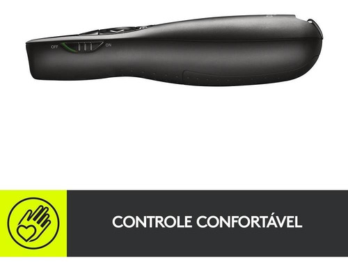 Apresentador Sem Fio Logitech R400 Laser Pointer Usb E Pilha