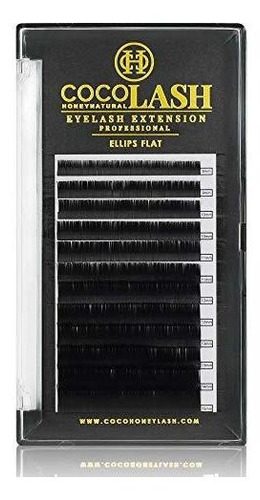 Extensiones De Pestañas Coco Honey Lash, Ellips Flat Cc Cur