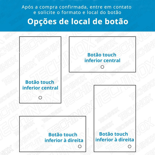 Espelho Com Iluminação Led Embutida Touch Screen 135x150 Cm